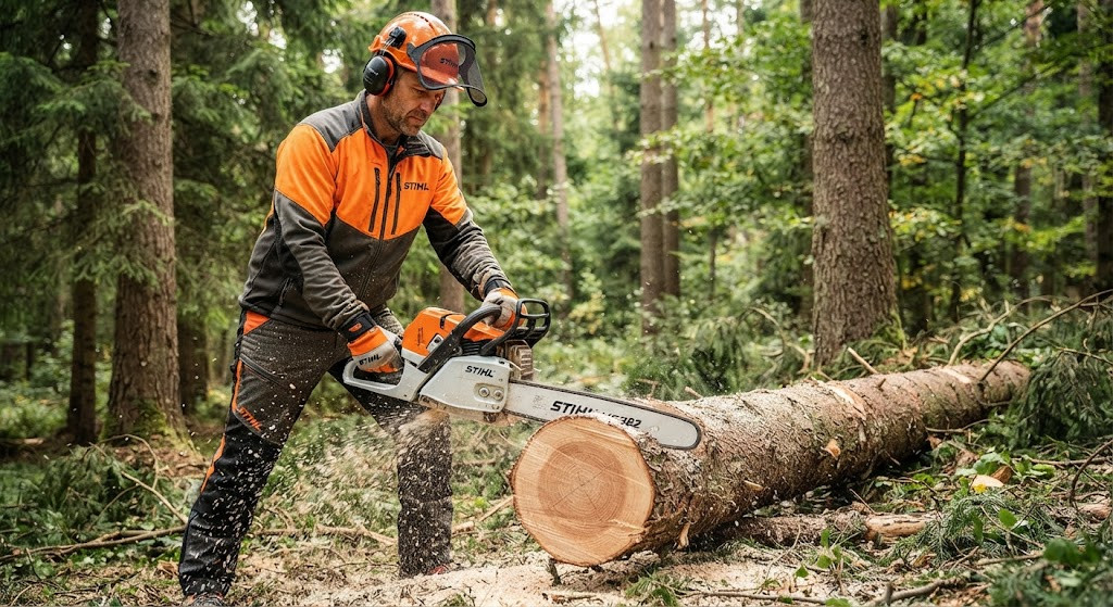 Secenje drva STIHL MS 382 testerom