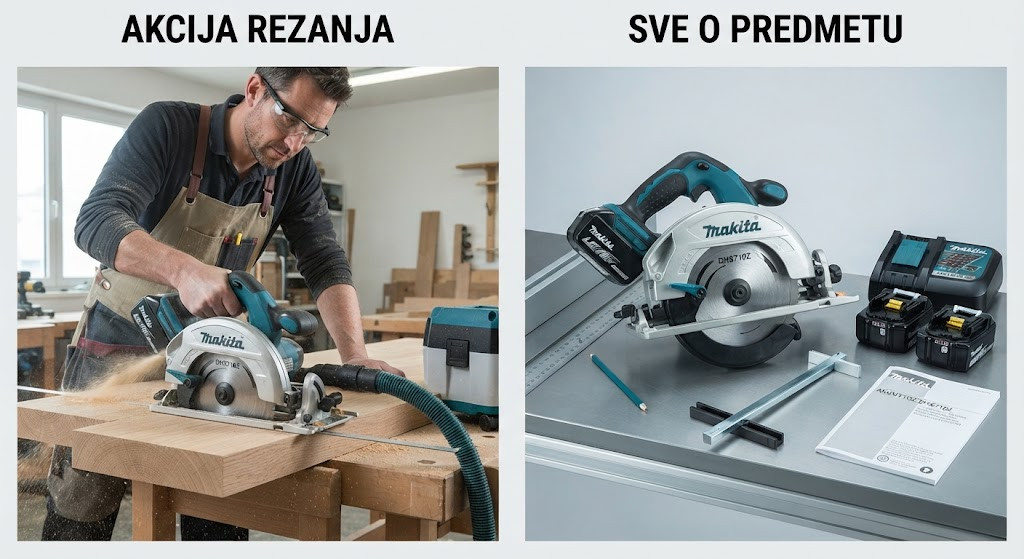 Akumulatorska kruzna testera DHS710Z MAKITA