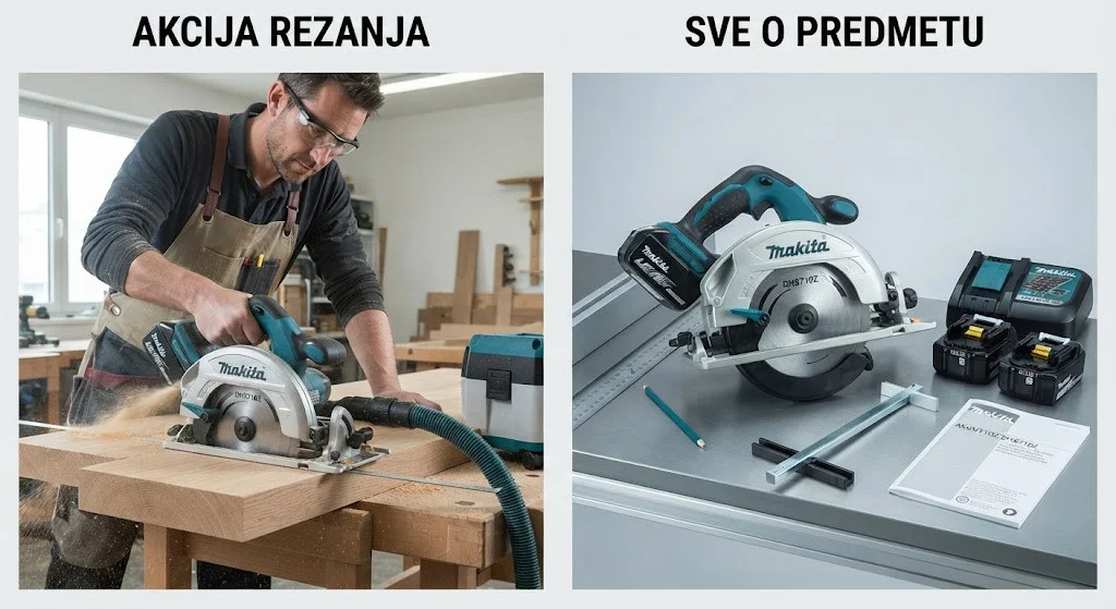 Akumulatorska kruzna testera DHS710Z MAKITA