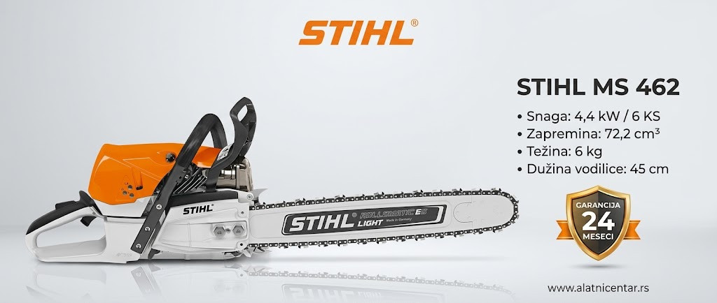 MS 462 STIHL motorna testera karakteristike