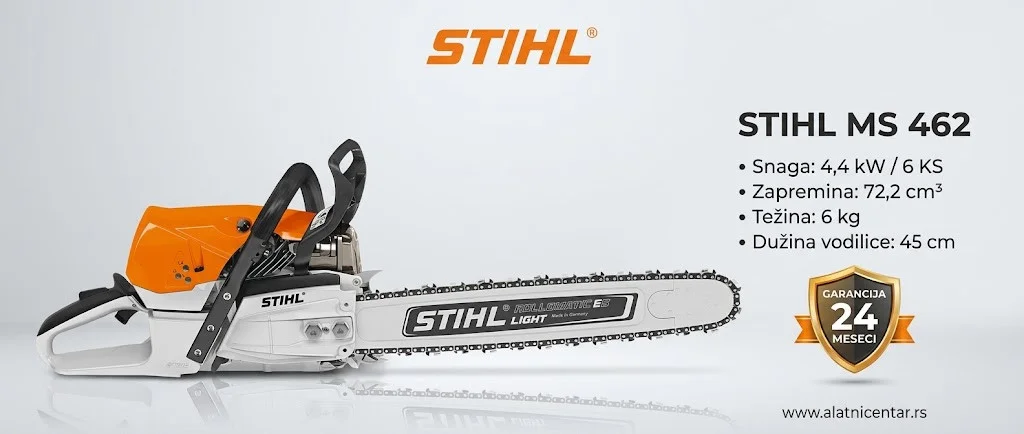 MS 462 STIHL motorna testera karakteristike