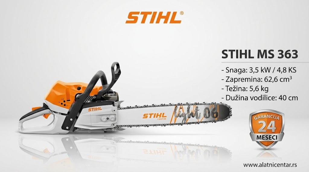 MS 363 STIHL motorna testera karakteristike