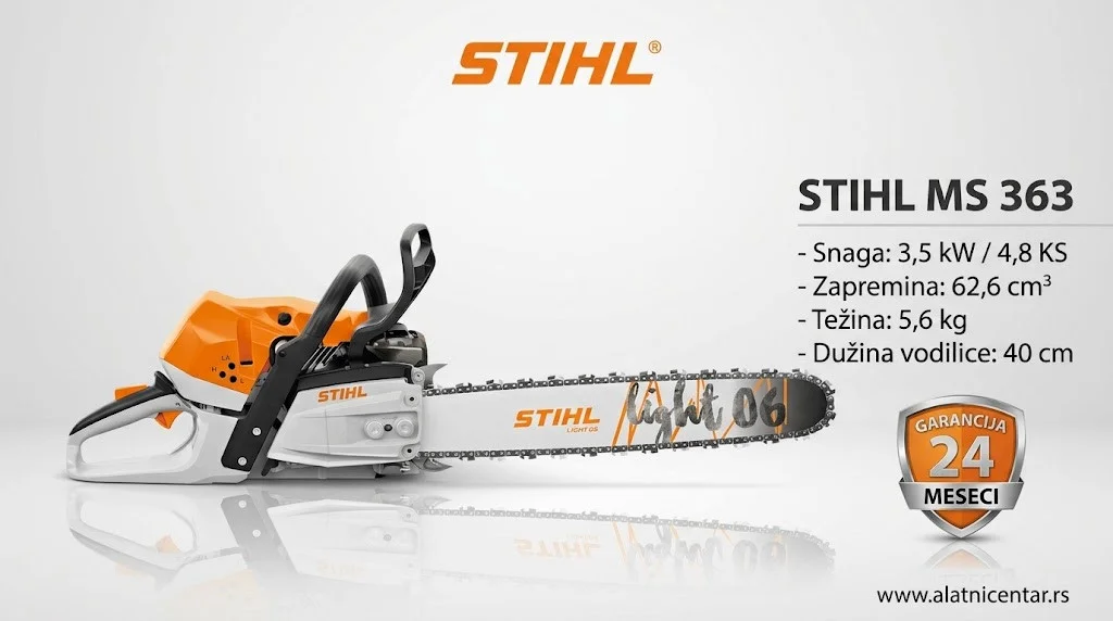 MS 363 STIHL motorna testera karakteristike