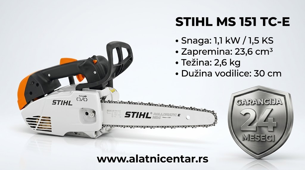 MS 151 TC-E Motorna testera. Specifikacije
