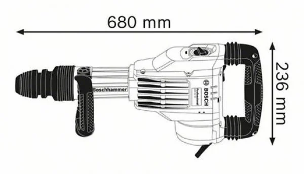 Bosch GSH 11 VC Elektro-pneumatski čekić za štemovanje sa SDS max prihvatom 0611336000 _b
