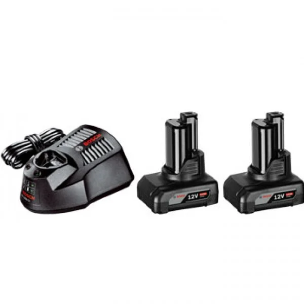 Bosch Starter set 2x 12V 6,0 Ah + GAL 12V-40