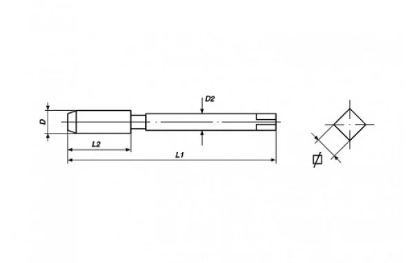 Ureznice rucne M6 x 0.75 Volkel Dimnezija