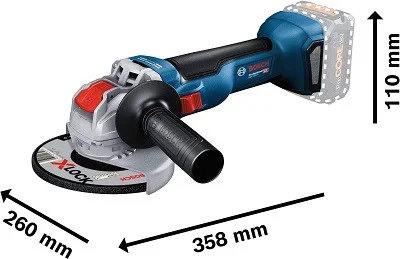 Aku. ugaona brusilica sistem X-LOCK GWX 18V-10 